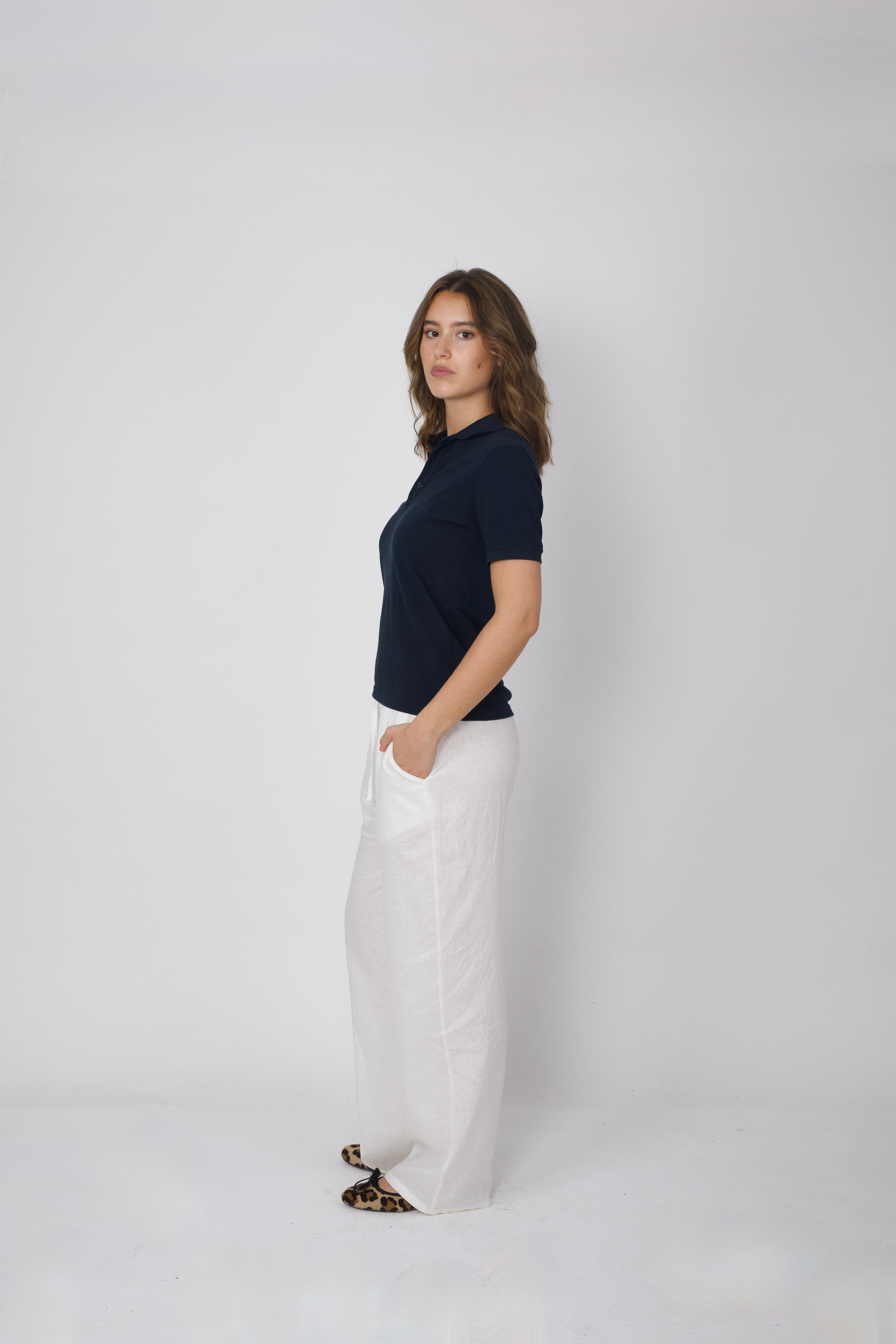 Cotton Piqué Polo Shirt Navy