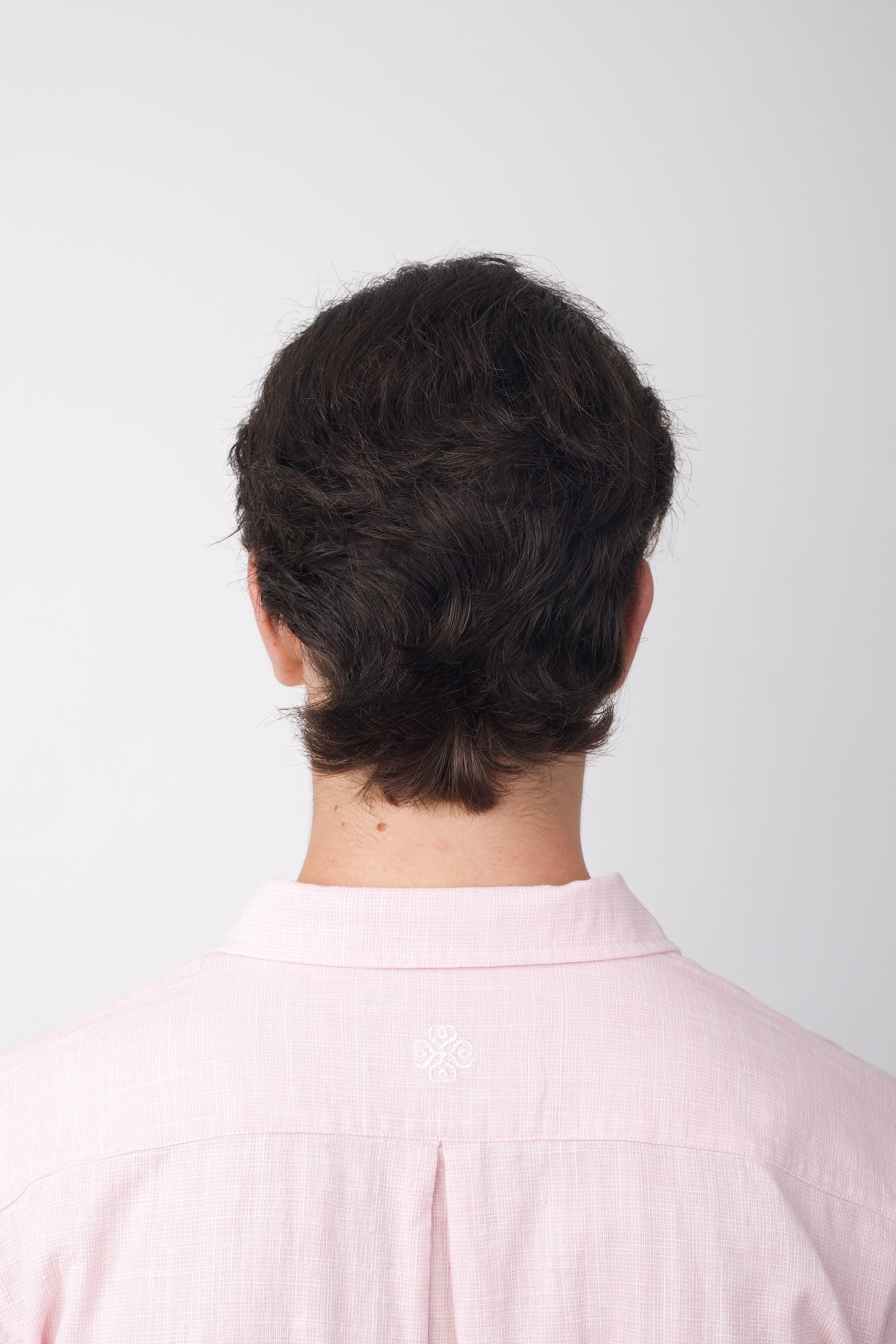 Textured Cotton Shirt Light Pink