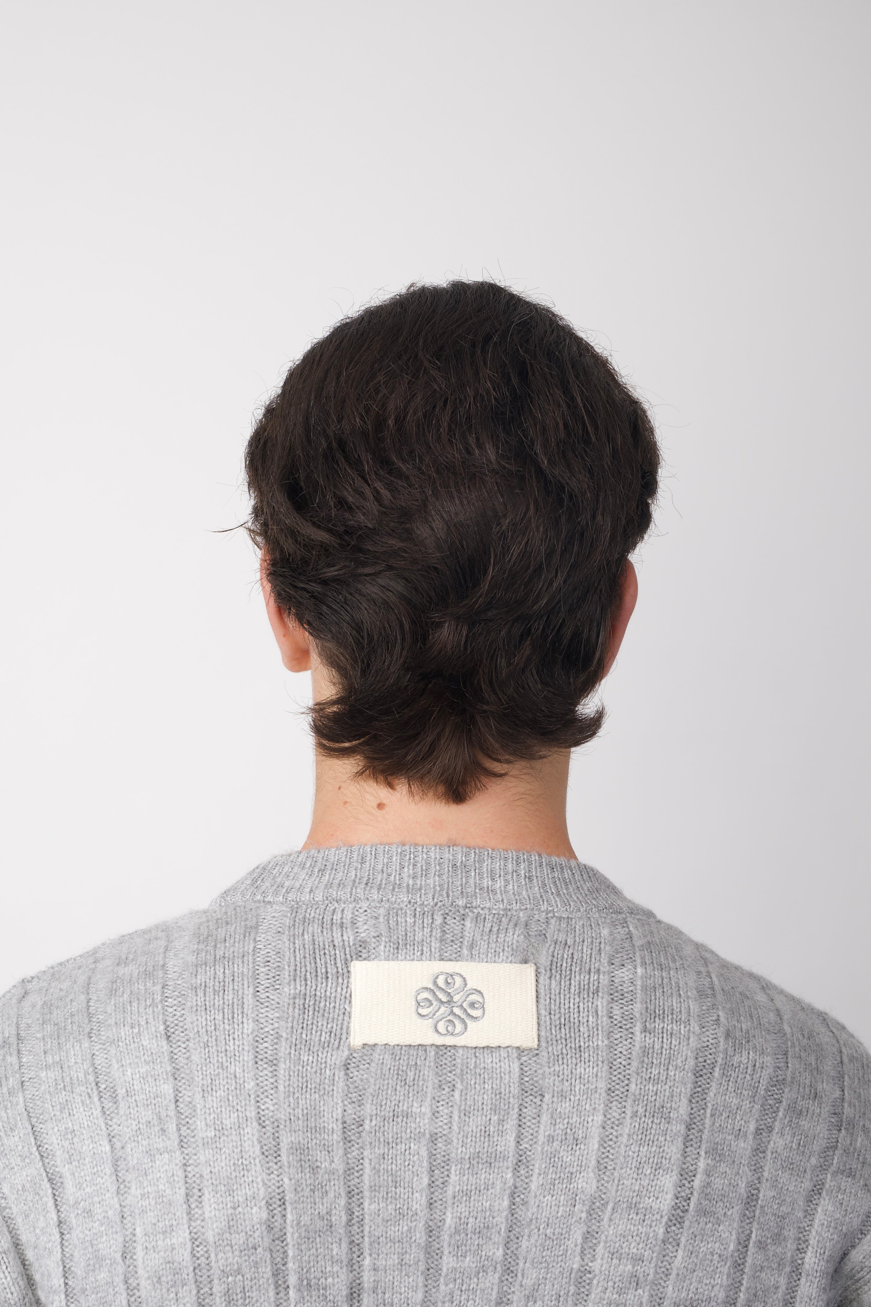 Brushed Knit Sweater Grey