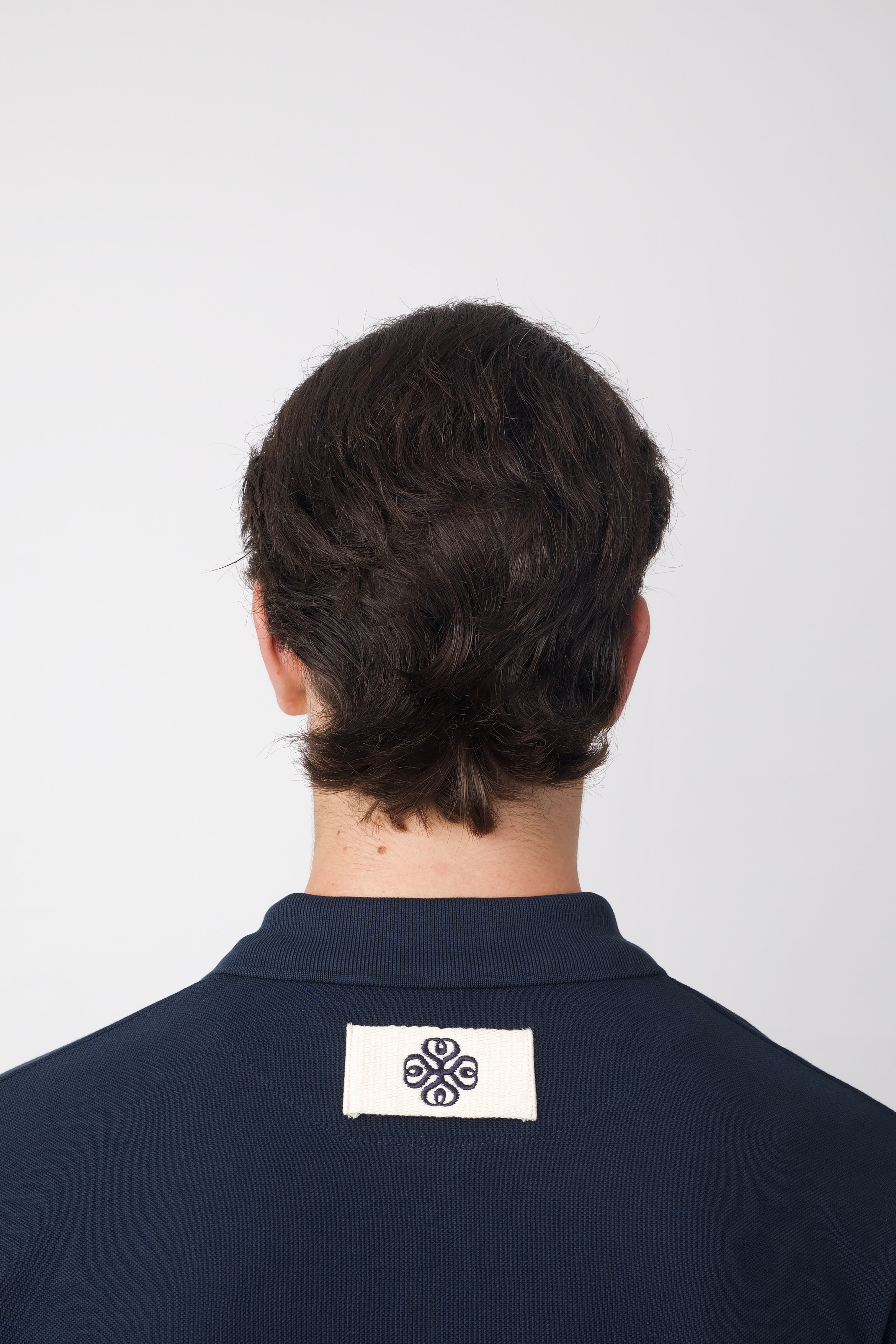 Cotton Piqué Polo Shirt Navy