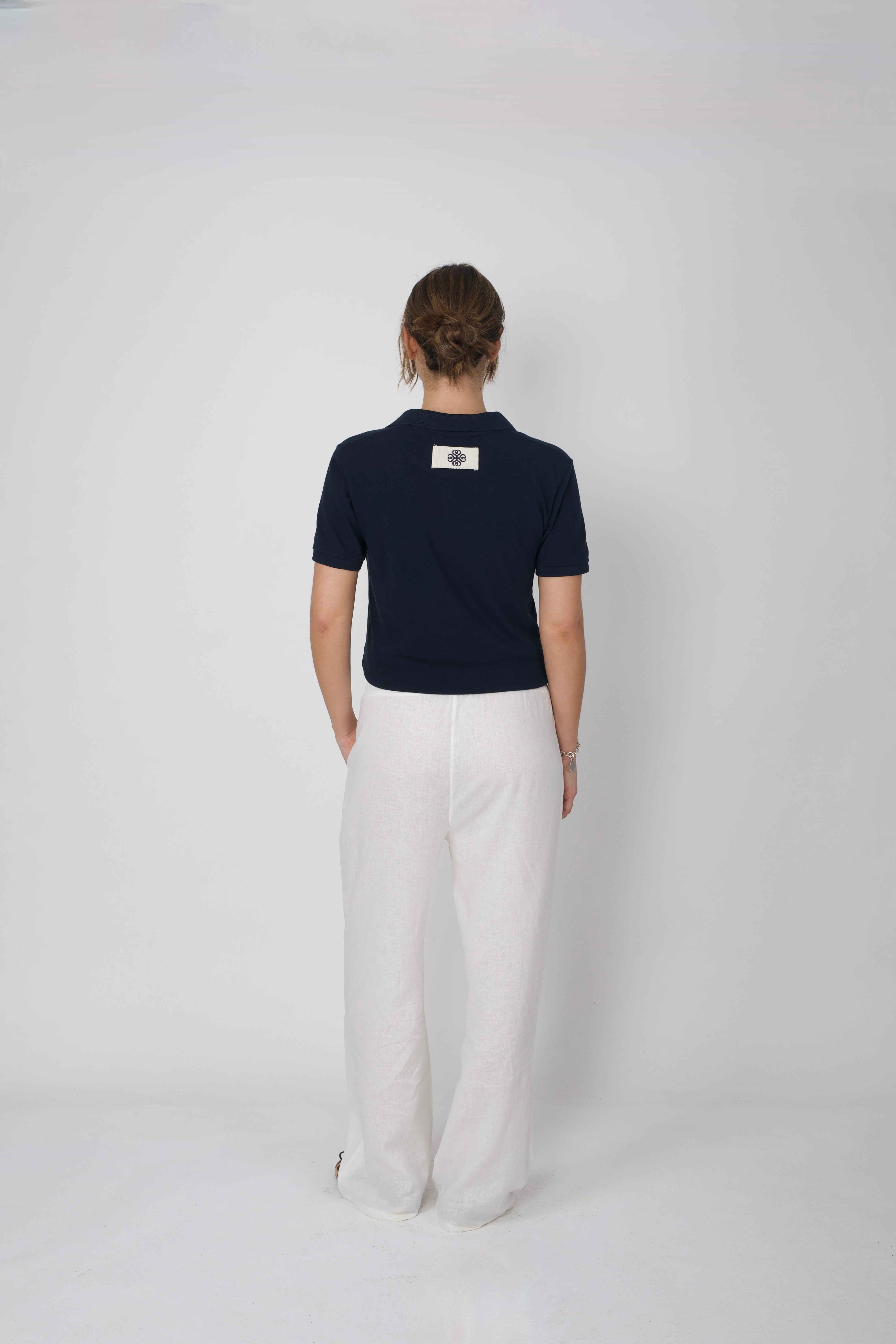 Cotton Piqué Polo Shirt Navy
