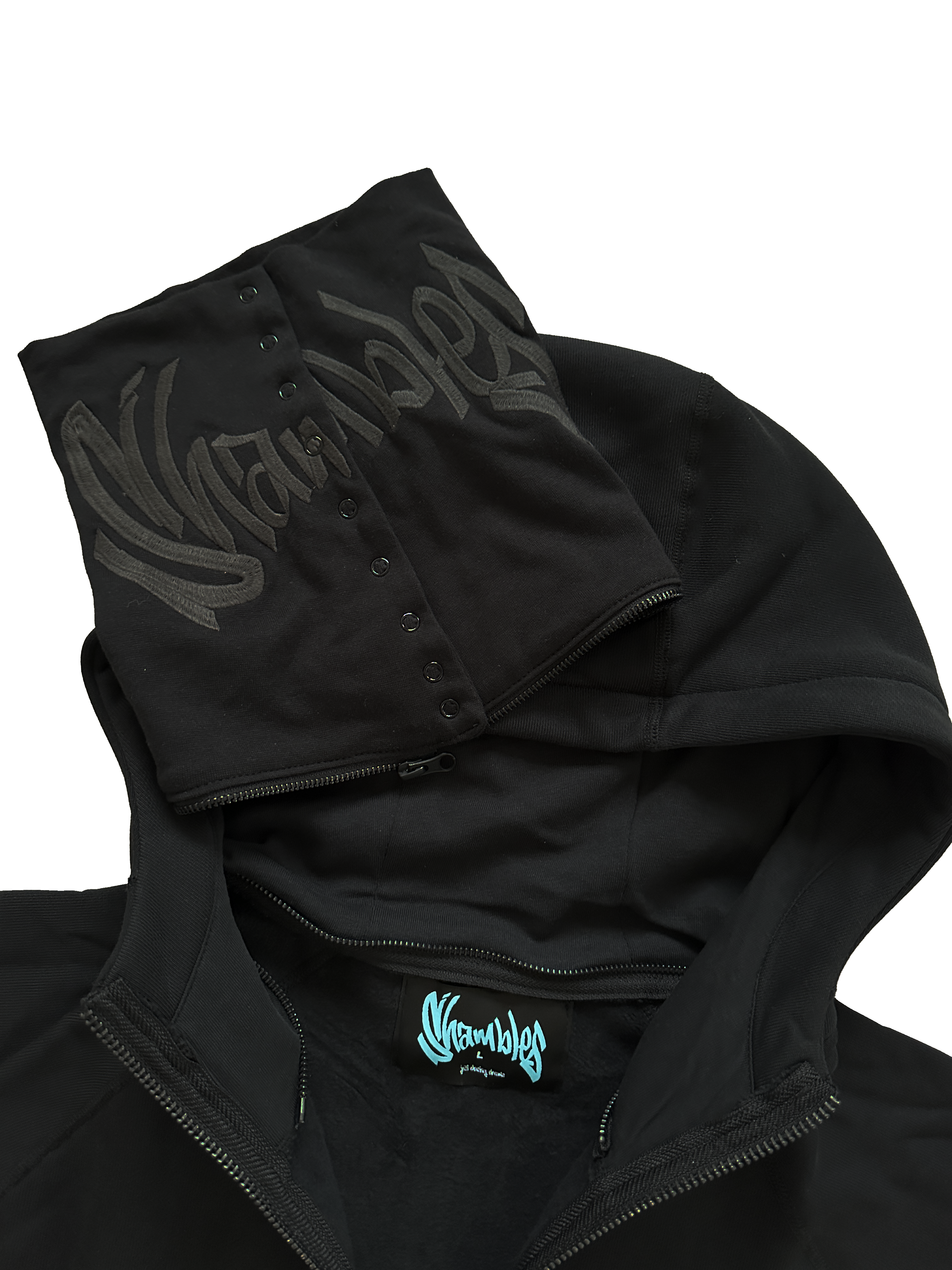 SHMABLES FACE MASK LOGO ZIP-HOODIE