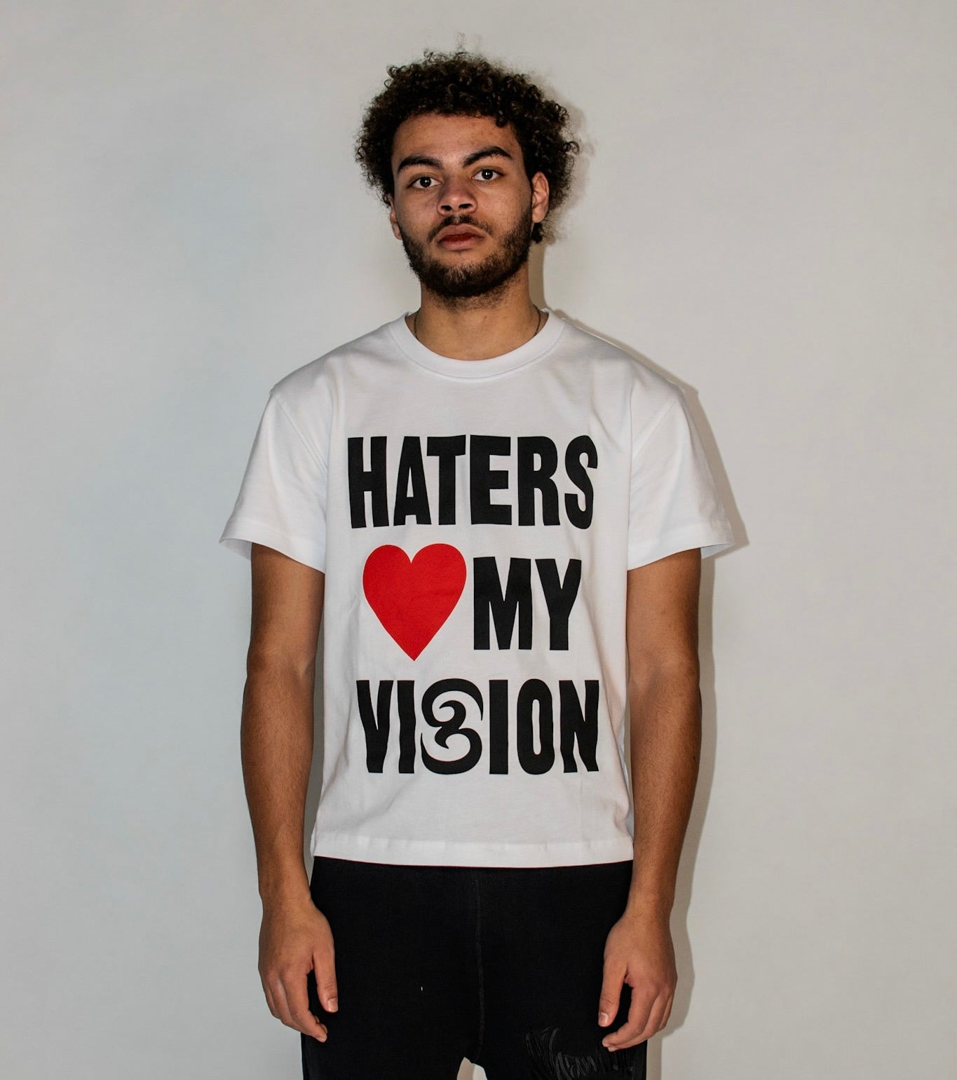 SHABMLES HATERS LOVE MY VISION WHITE