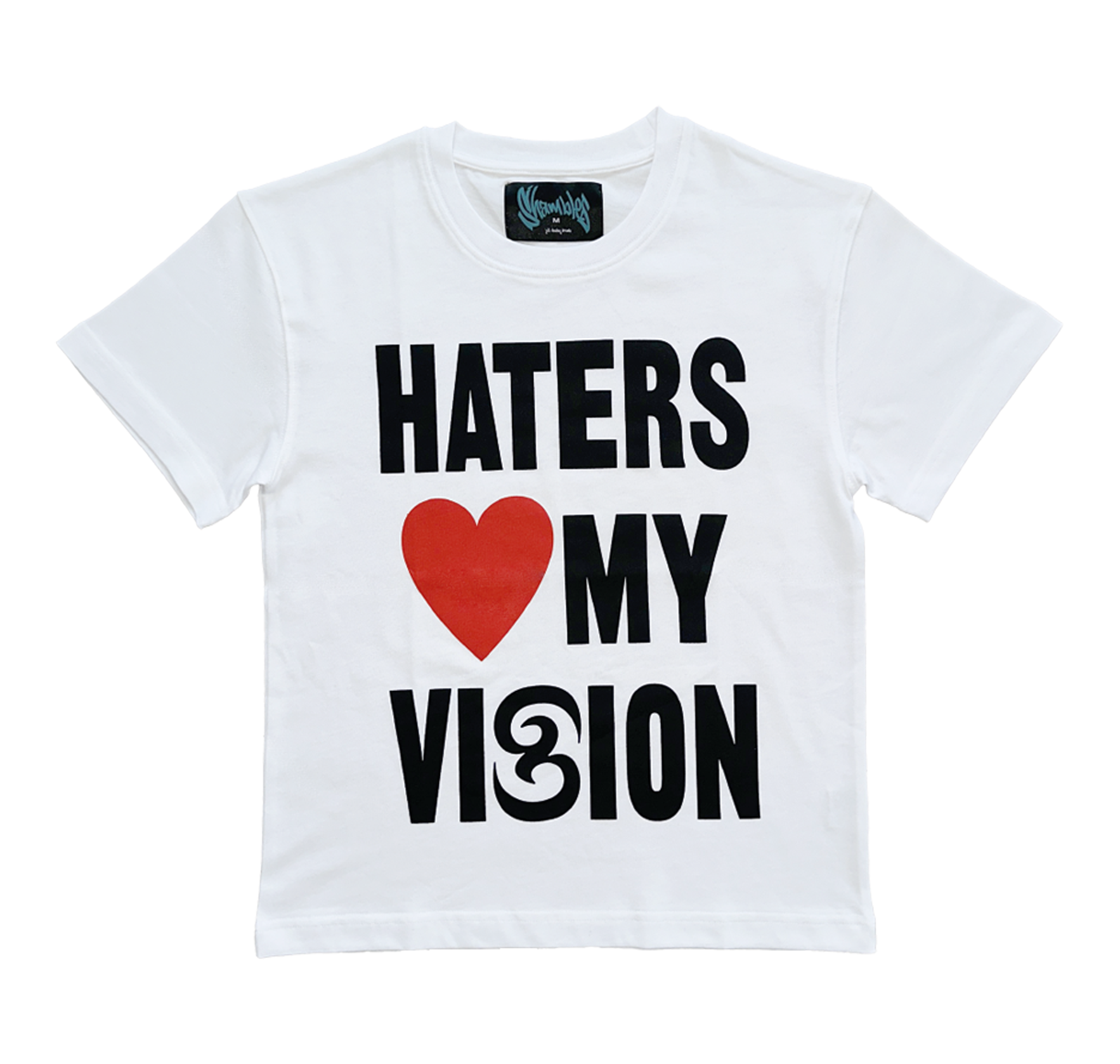 SHABMLES HATERS LOVE MY VISION WHITE